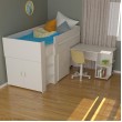 Compact Spacesaver Single Bed With Cupboard Doors